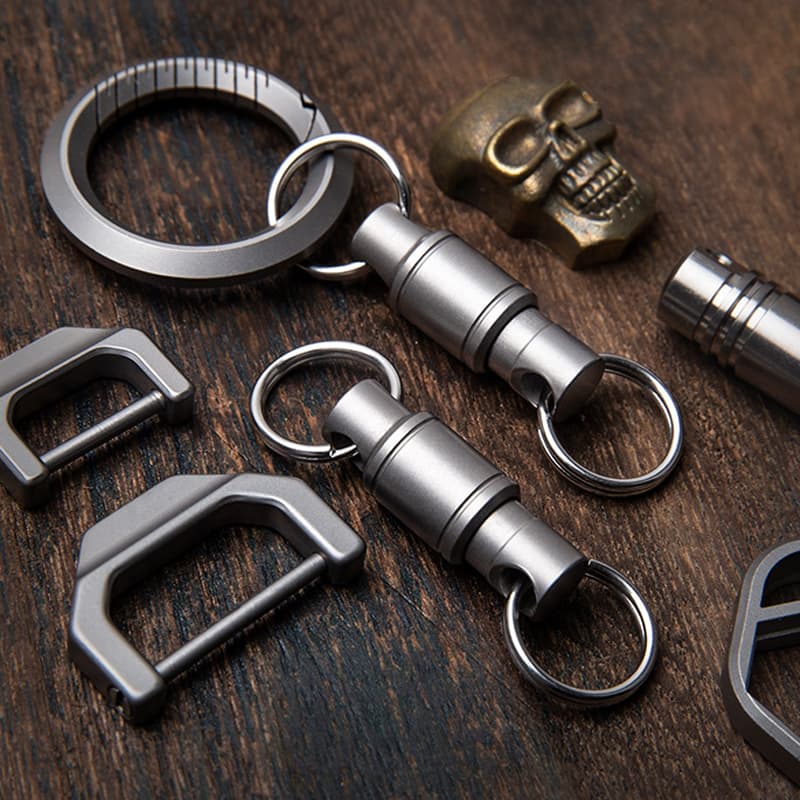 Titanium Keychain connector Quick Release