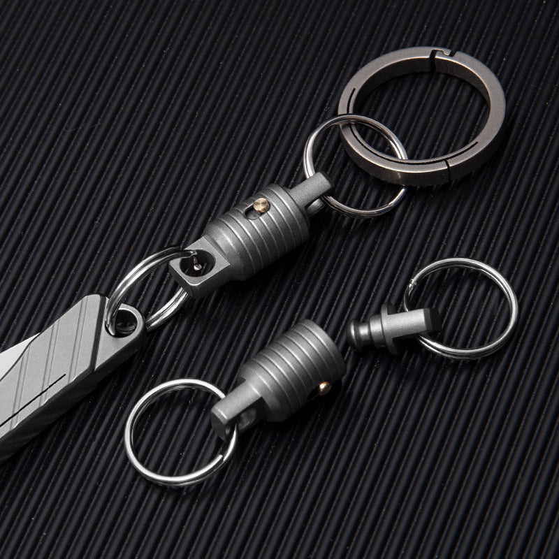 Titanium Keychain Quick Release Key holder