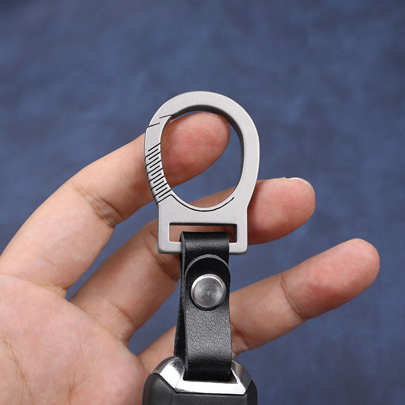 Titanium Keychain Steel Wire Ring Heavy Duty Key Fob