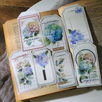 Translucent Hydrangea Vellum Stickers | Soft Botanical Floral Journaling Set