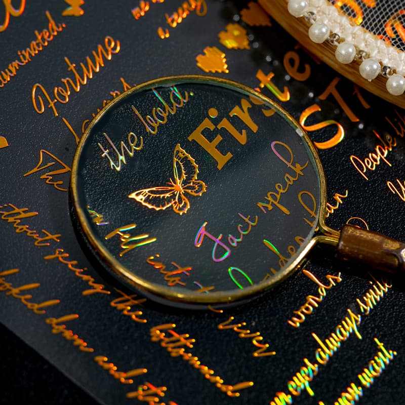 Autocollants de texte transparents pour scrapbooking