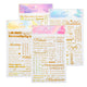 Autocollants de texte transparents pour scrapbooking