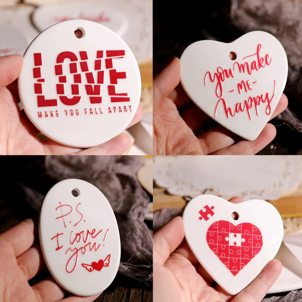 Valentinstag Kristall-Transferaufkleber | für Tassen, Karten & Geschenke