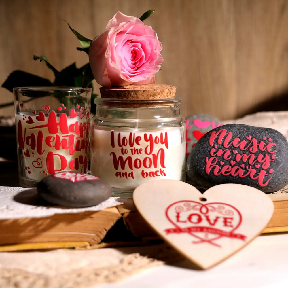Valentinstag Kristall-Transferaufkleber | für Tassen, Karten & Geschenke