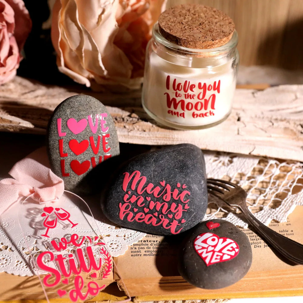 Valentinstag Kristall-Transferaufkleber | für Tassen, Karten & Geschenke