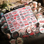 Valentine's Day Word Transfer Stickers