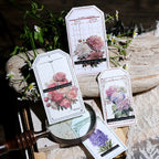 Vellum Floral Stickers – Botanical Sticker Pack Iris, Peony