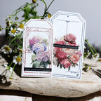 Vellum Floral Stickers – Botanical Sticker Pack Iris, Peony