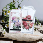 Vellum Floral Stickers – Botanical Sticker Pack Iris, Peony