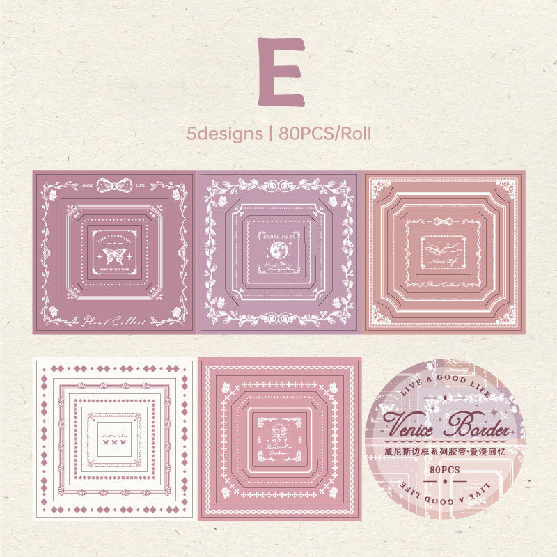 Vintage Venetian Border Washi Tape For Scrapbooking And Journals