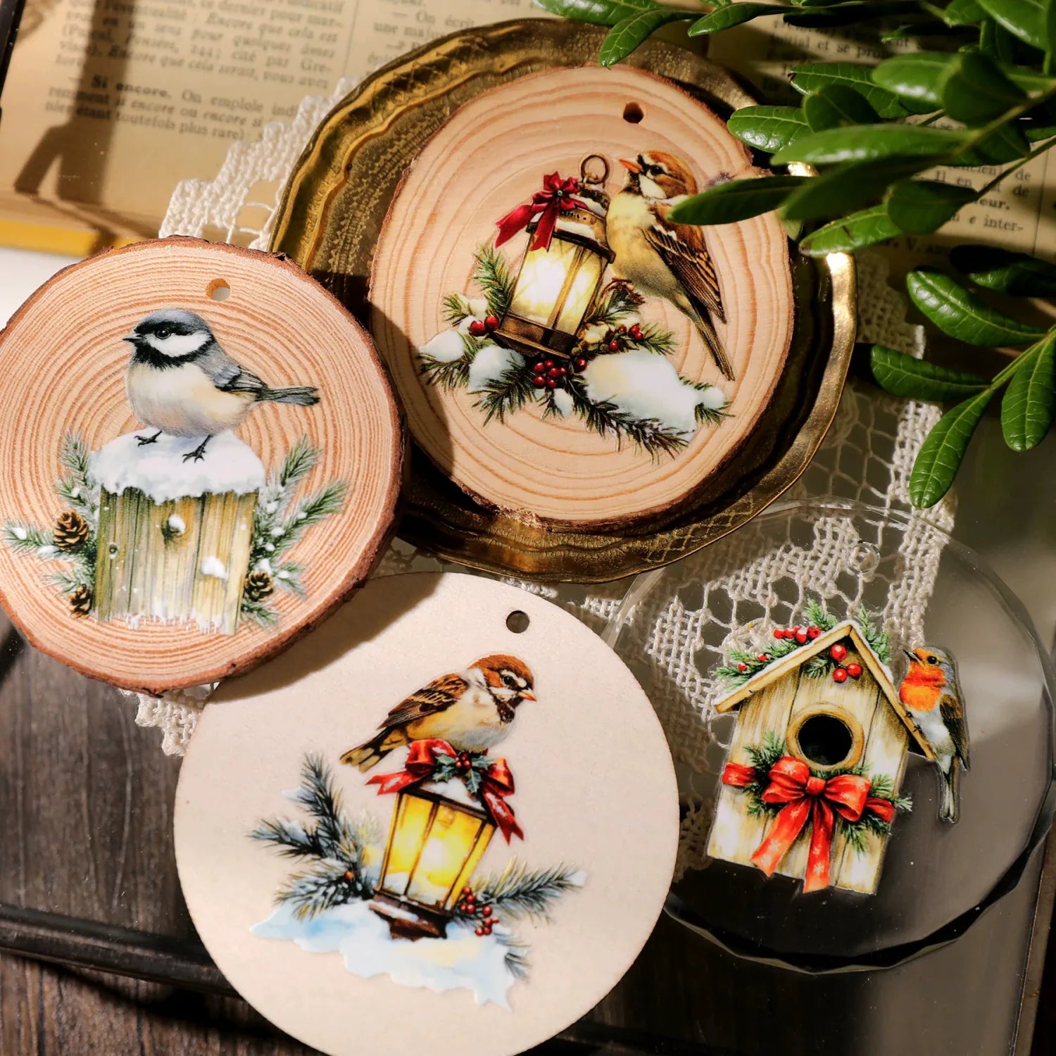 Vintage Aesthetic Bird Transfer Stickers
