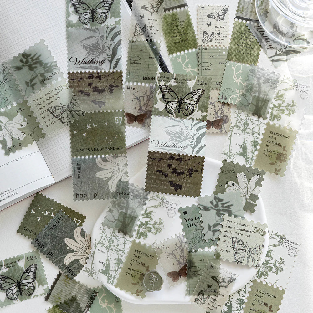 Vintage Aesthetic Stamp Stickers