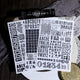 Vintage Alphabet & Number Rub-On Stickers