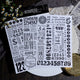 Vintage Alphabet & Number Rub-On Stickers