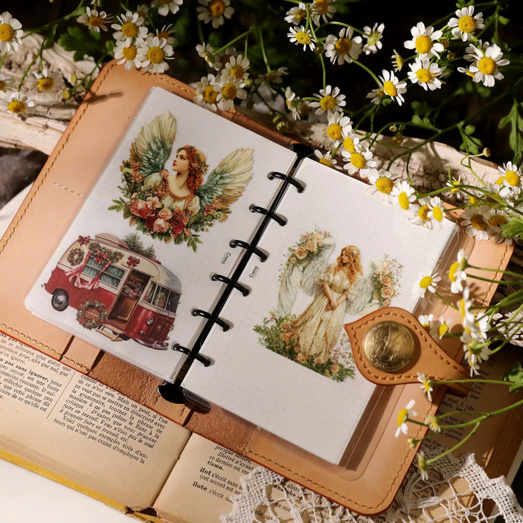 Autocollants de transfert d'anges vintage pour l'artisanat