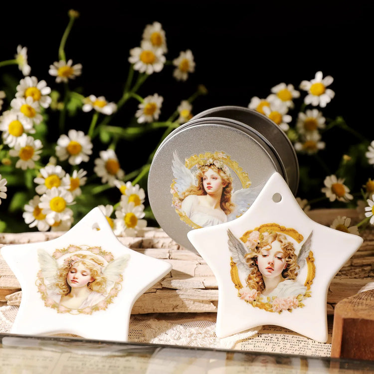 Autocollants de transfert d'anges vintage pour l'artisanat