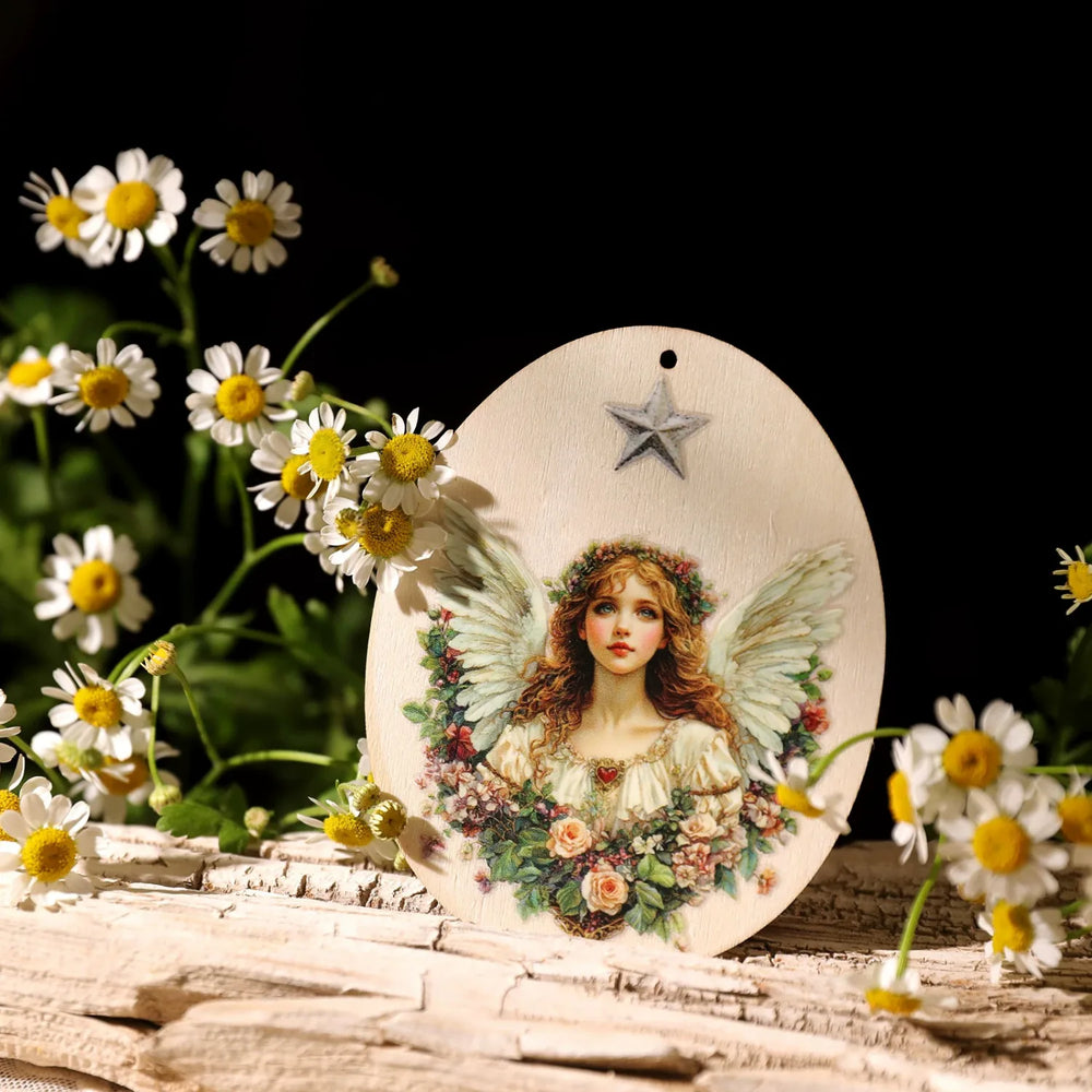 Autocollants de transfert vintage en cristal motif ange pour les loisirs créatifs
