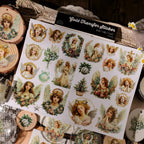 Vintage Angel Transfer Stickers for Crafts