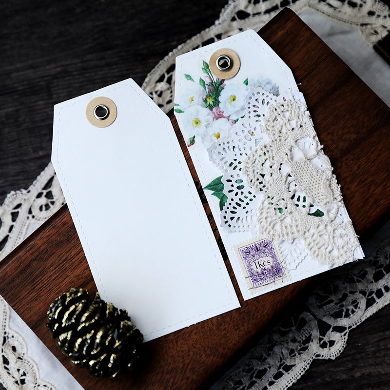 Vintage Eyelet Tags  Blank Hang Tags