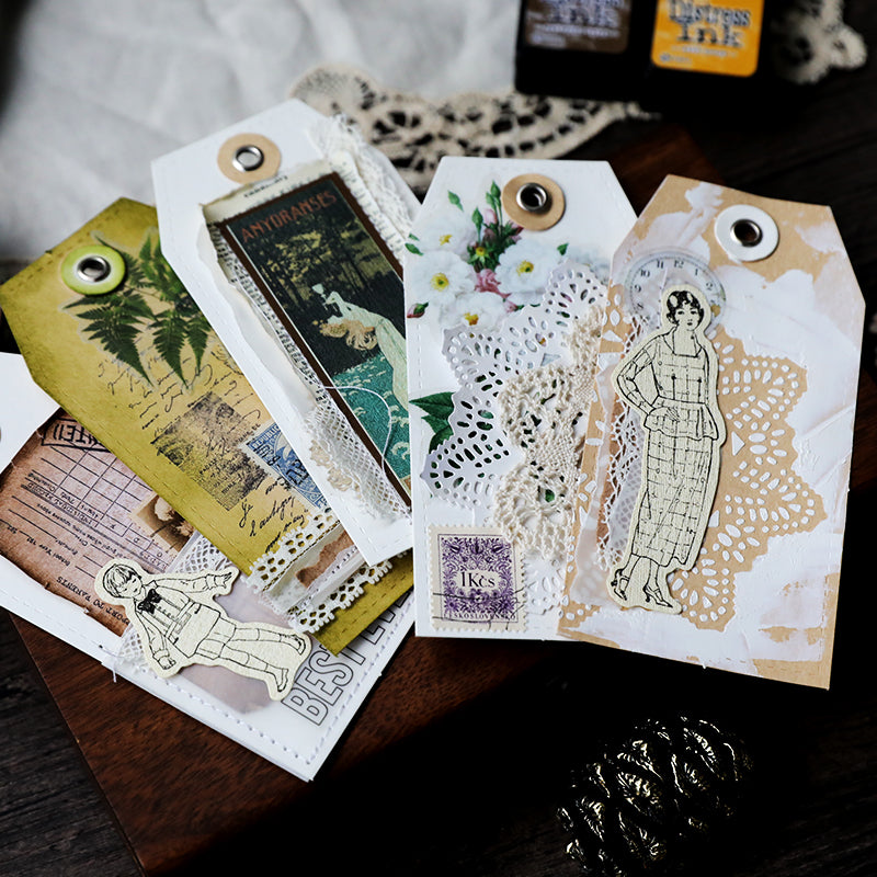 Vintage Eyelet Tags  Blank Hang Tags