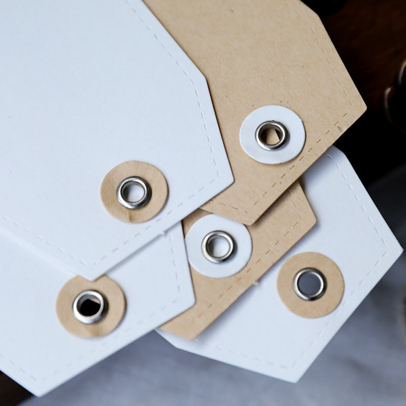 Vintage Eyelet Tags  Blank Hang Tags