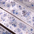 Vintage Blue Sakura Die-Cut Washi & PET Tape