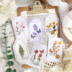 Vintage Botanical & Butterfly Rub-On Stickers
