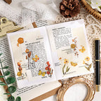 Vintage Botanical & Butterfly Rub-On Stickers