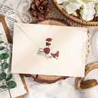 Vintage Botanical & Butterfly Rub-On Stickers