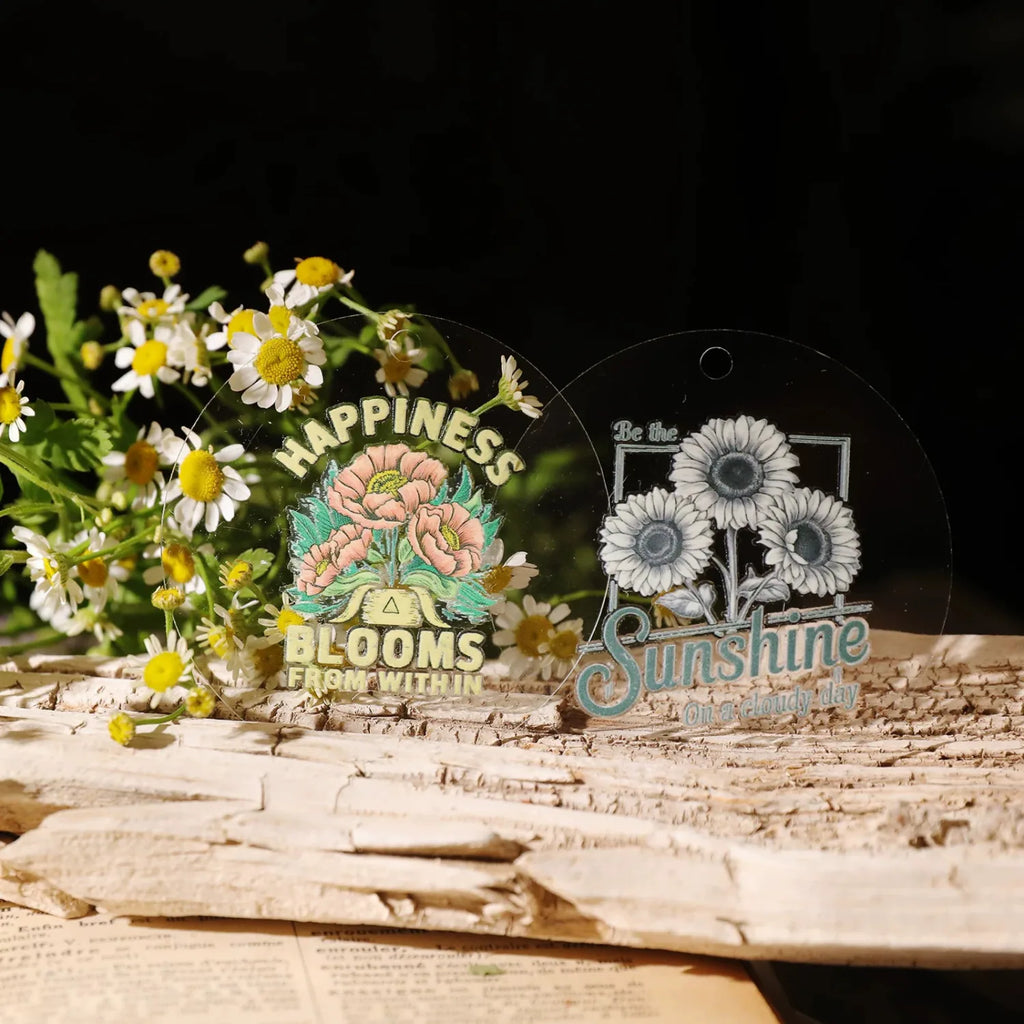 Vintage Botanical & Quote Transfer Stickers