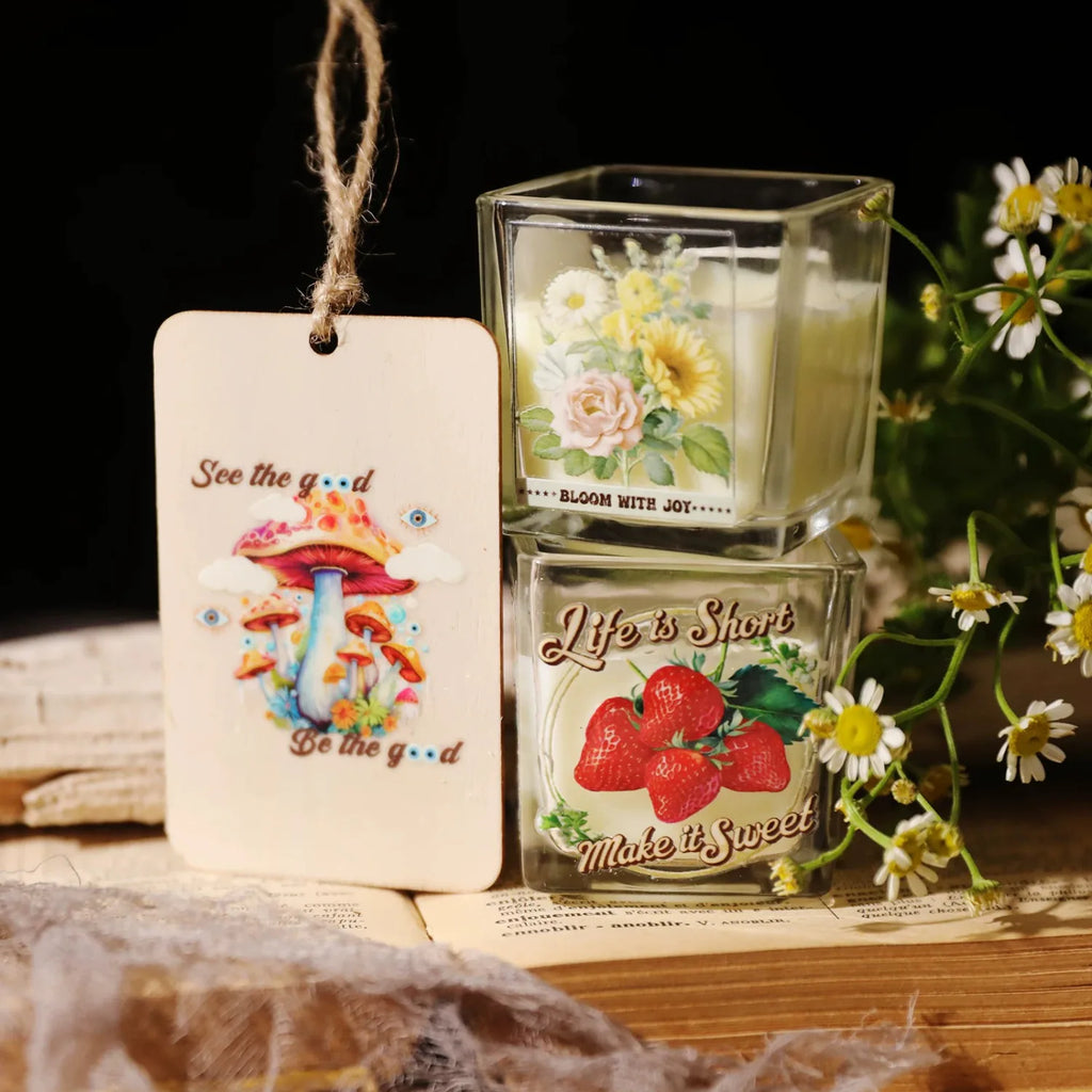 Vintage Botanical & Quote Transfer Stickers