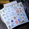 Vintage Botanical Rub-On Stickers Ephemera for Junk Journaling