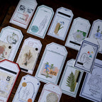 Vintage Botanical Rub-On Stickers Ephemera for Junk Journaling