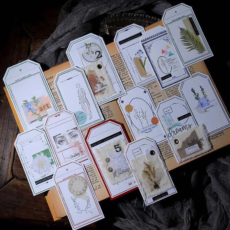 Vintage Botanical Rub-On Stickers Ephemera for Junk Journaling