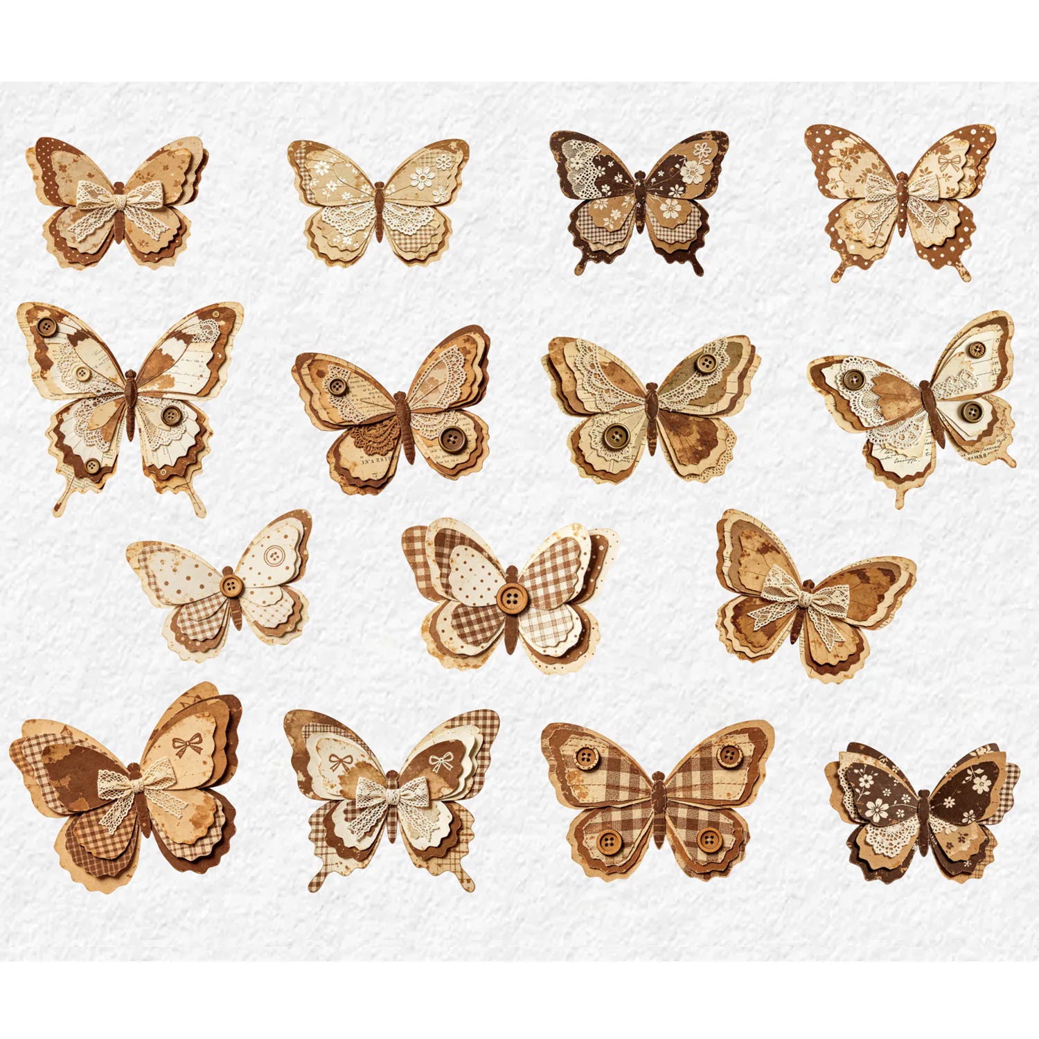 Vintage Butterfly Stickers