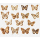Autocollants papillon vintage