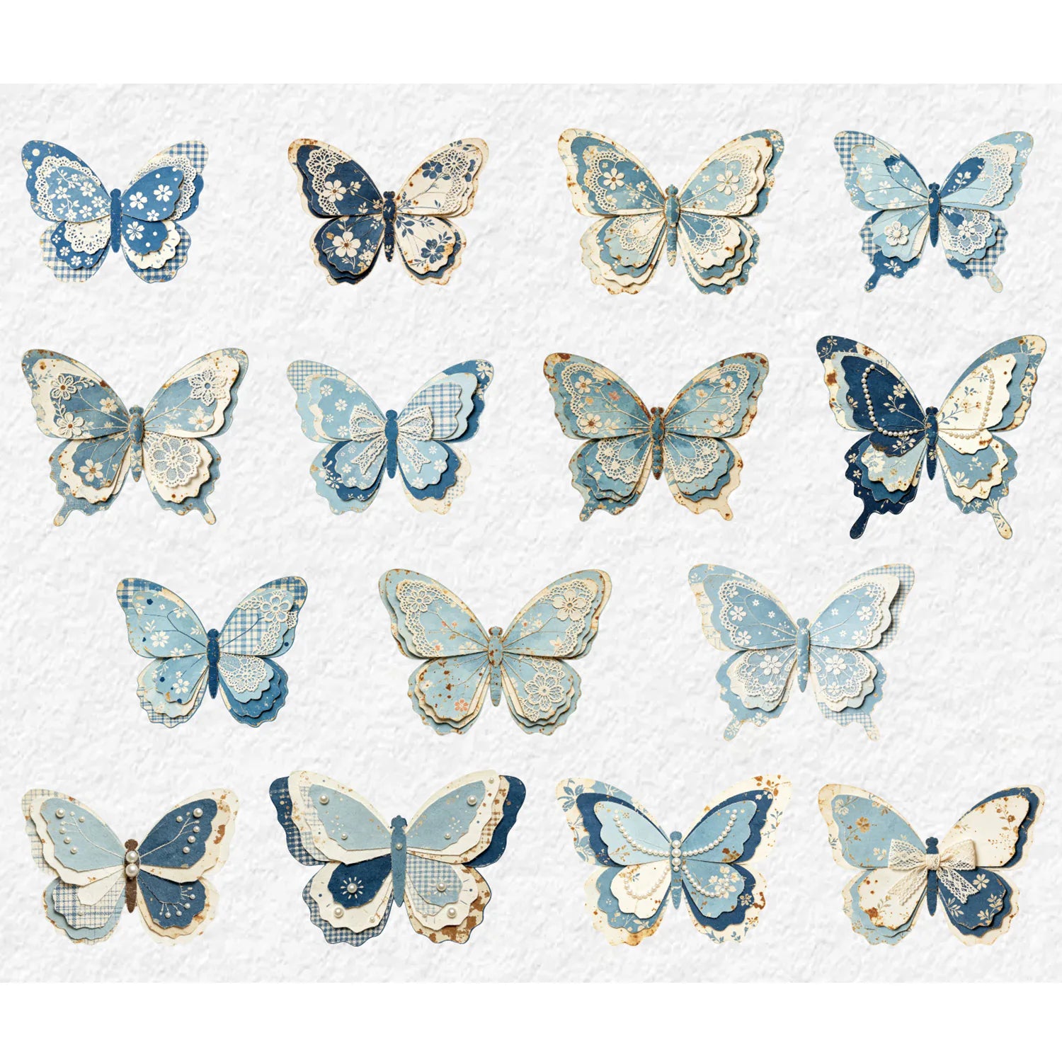 Vintage Butterfly Stickers