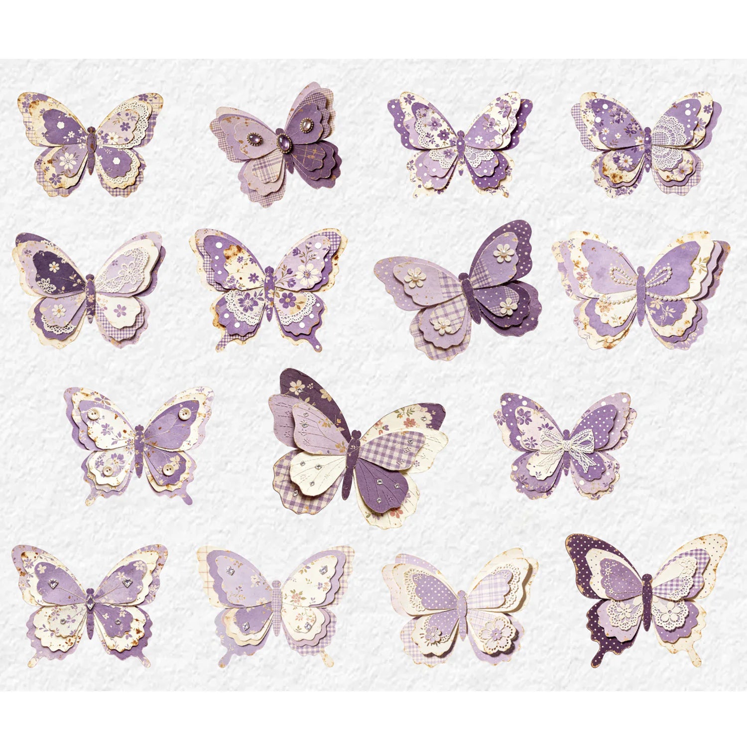 Vintage Butterfly Stickers