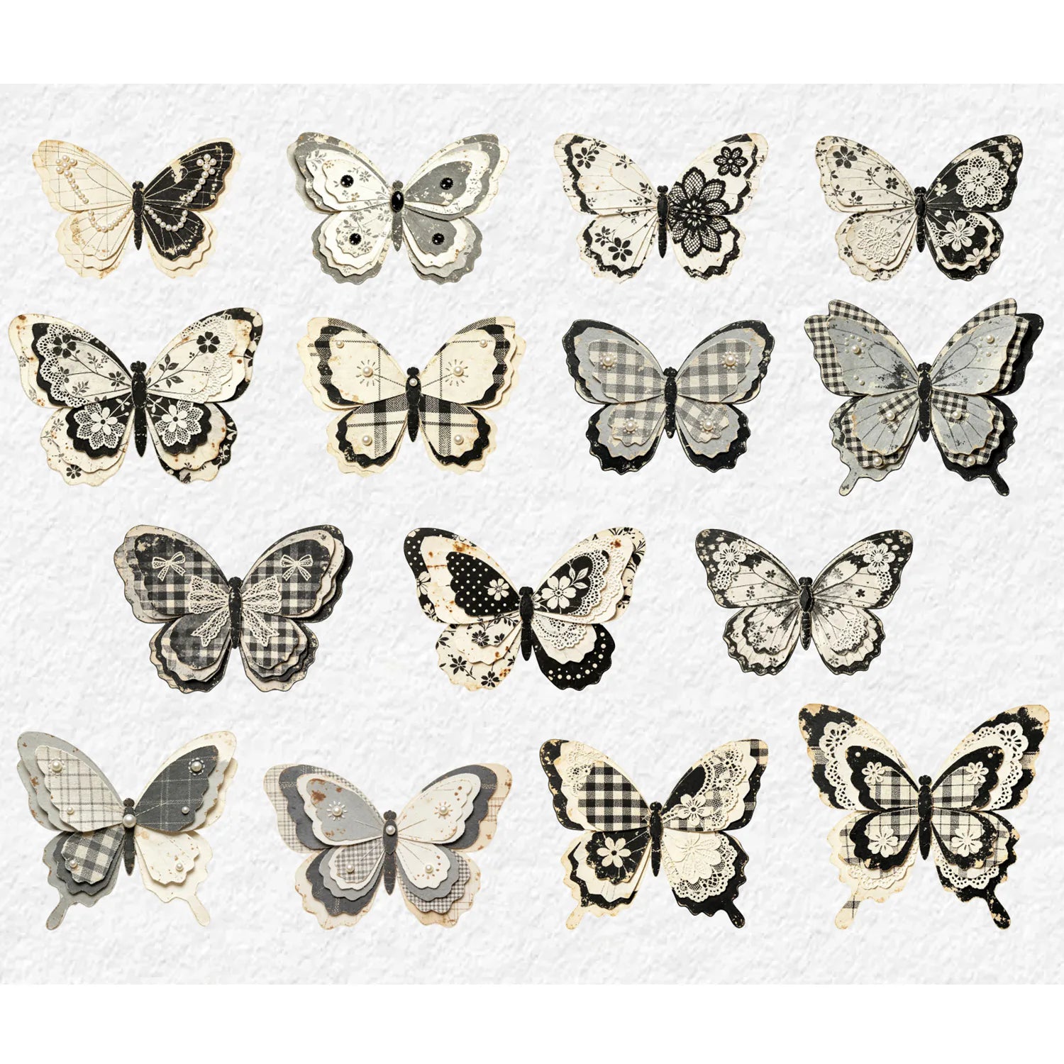 Vintage Butterfly Stickers