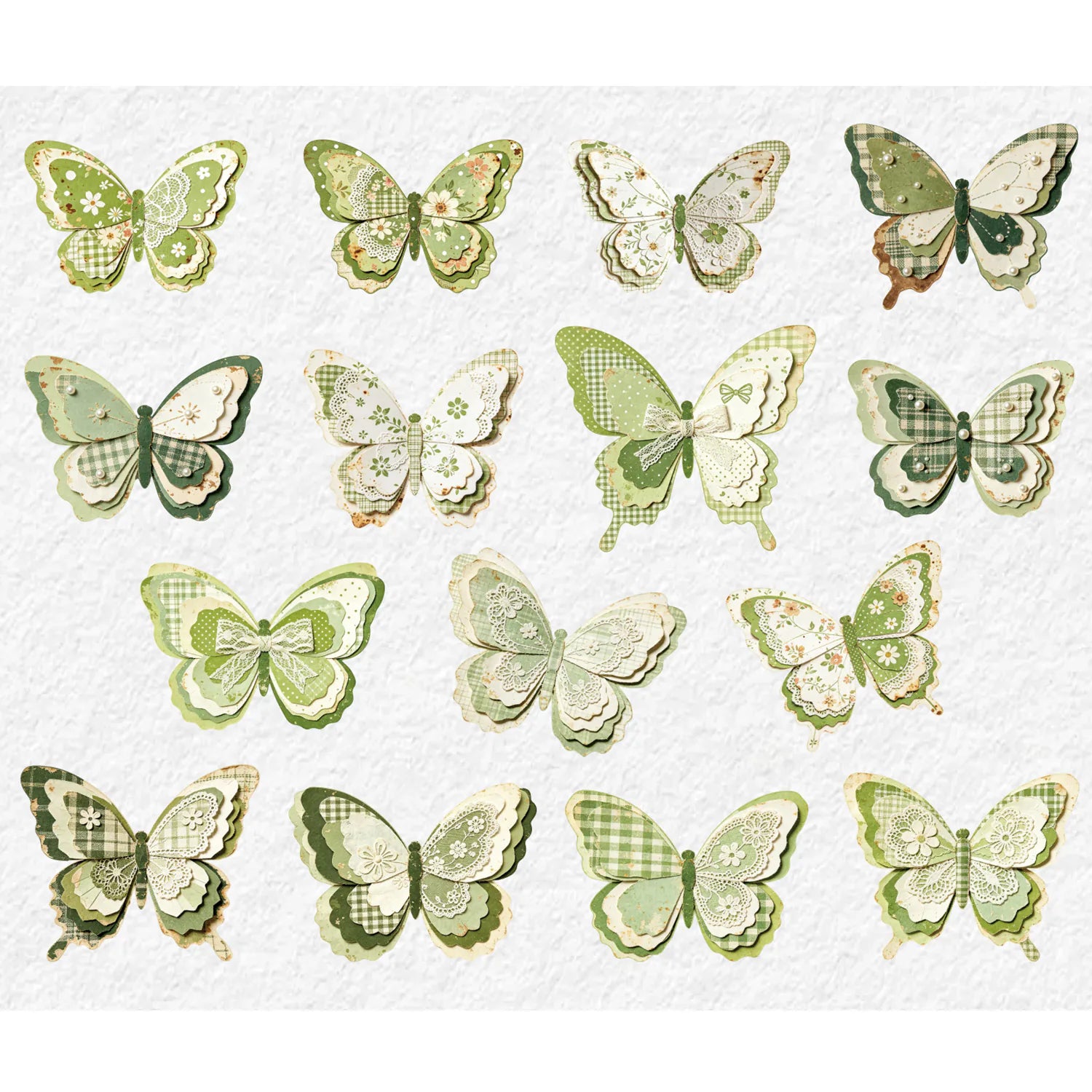 Vintage Butterfly Stickers