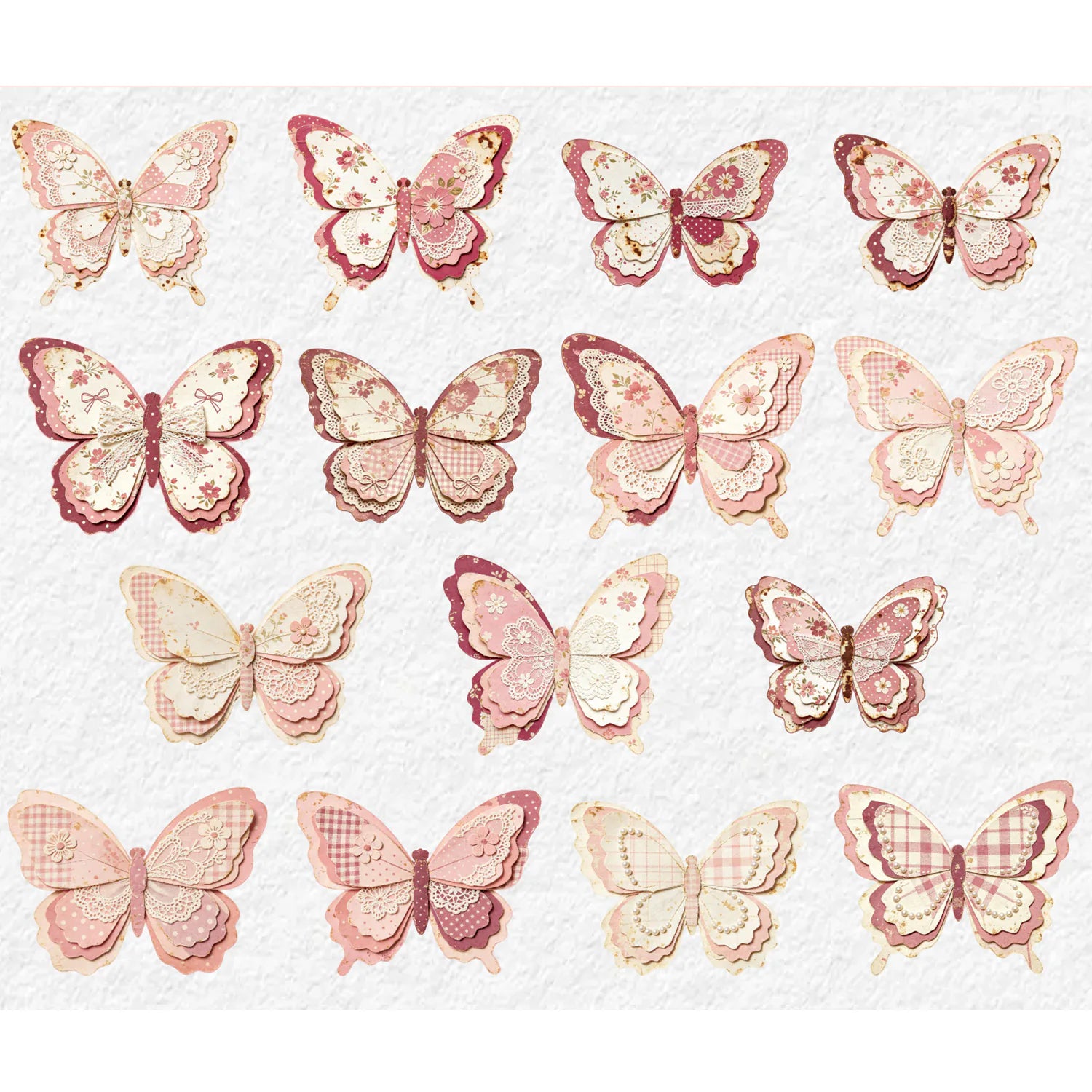 Vintage Butterfly Stickers