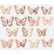 Autocollants papillon vintage