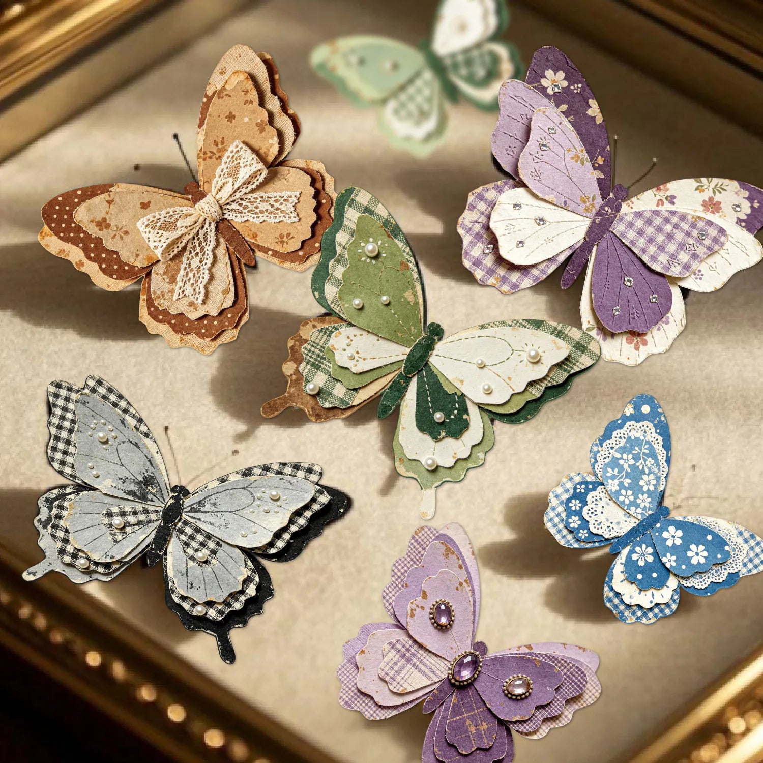 Vintage Butterfly Stickers