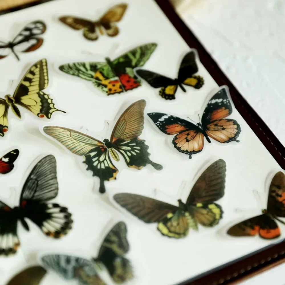 Vintage Butterfly Vellum Stickers
