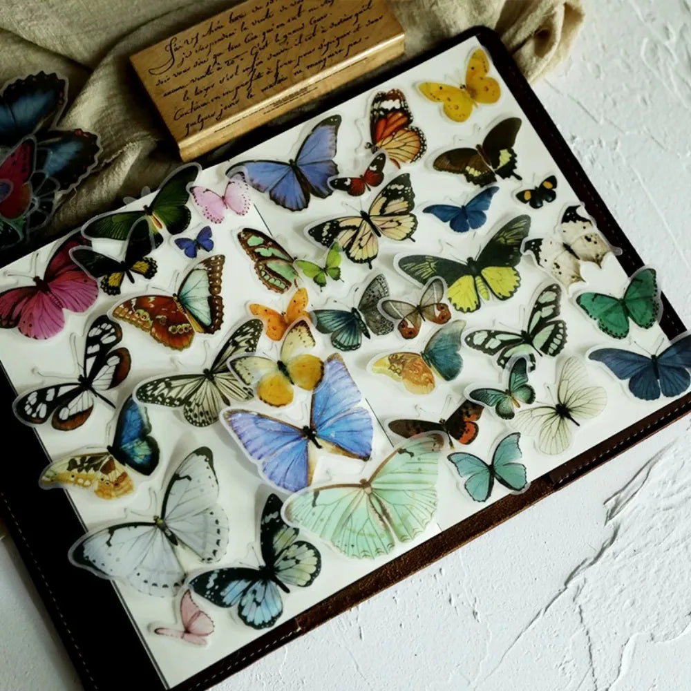 Vintage Butterfly Vellum Stickers