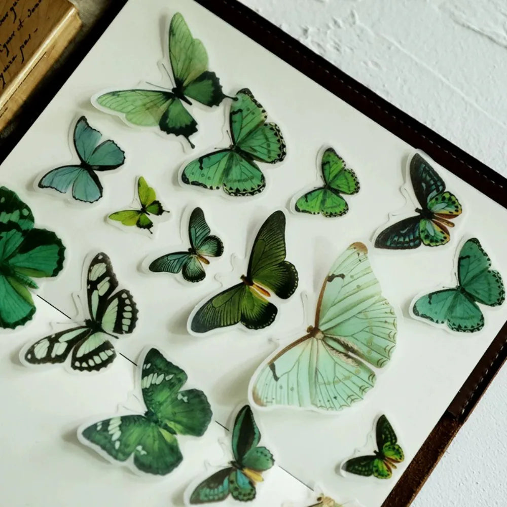 Vintage Butterfly Vellum Stickers