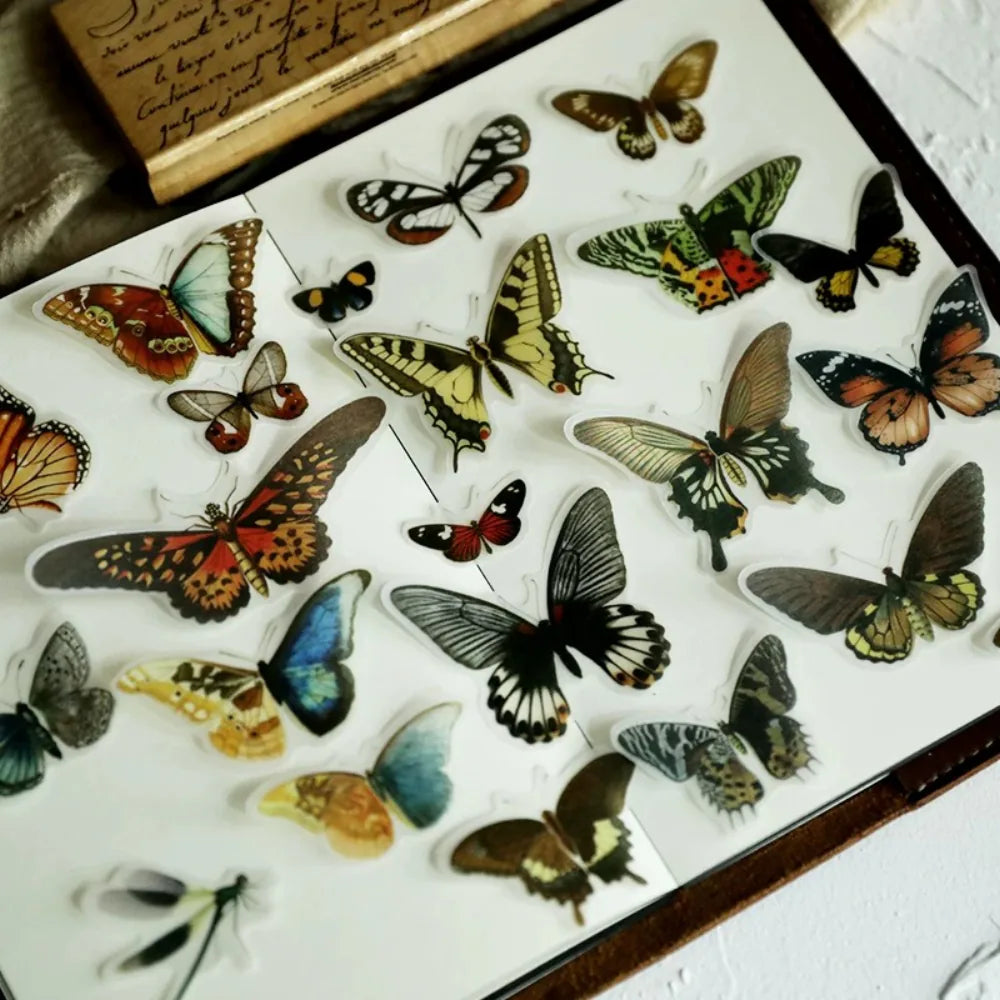 Vintage Butterfly Vellum Stickers