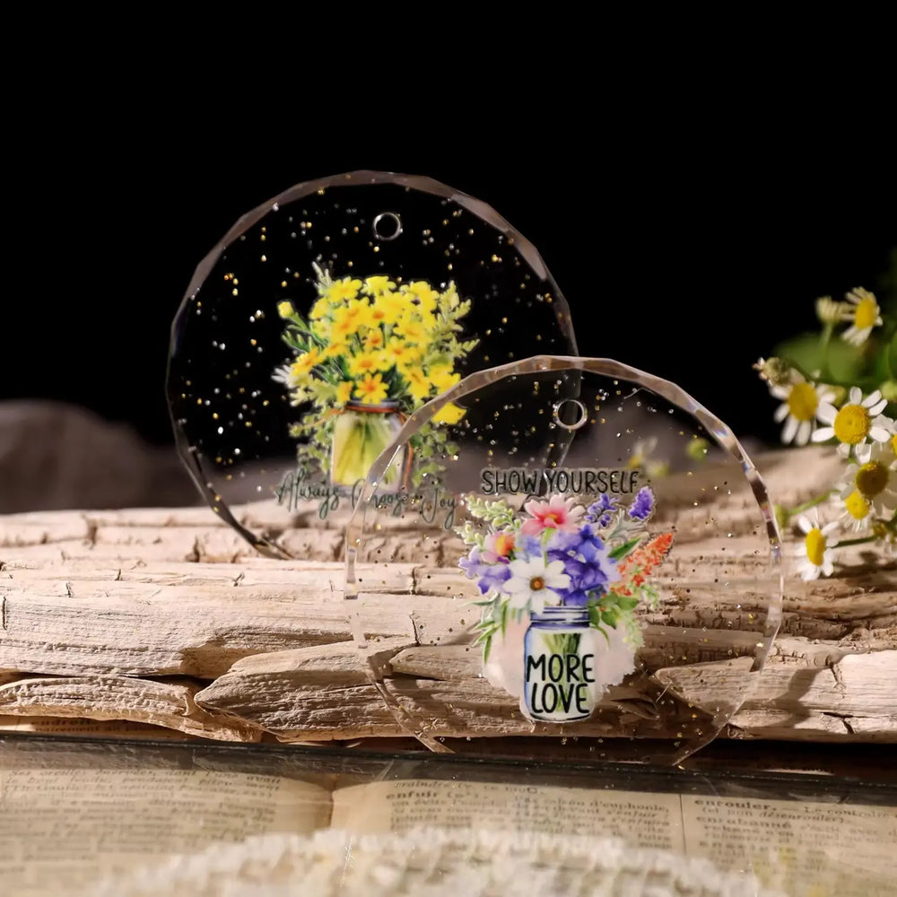 Vintage Butterfly Waterproof Transfer Stickers | Crystal Clear Cup Decals