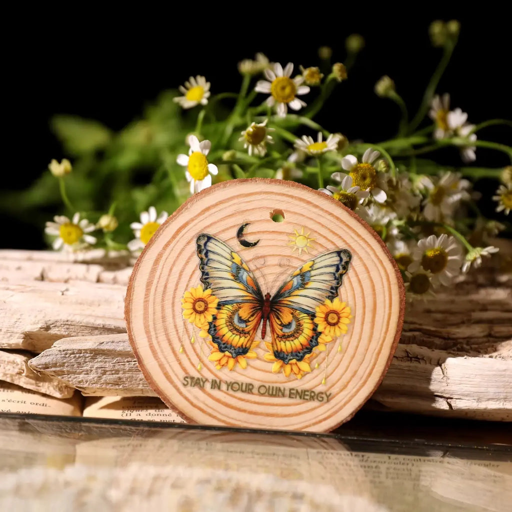 Vintage Butterfly Waterproof Transfer Stickers | Crystal Clear Cup Decals