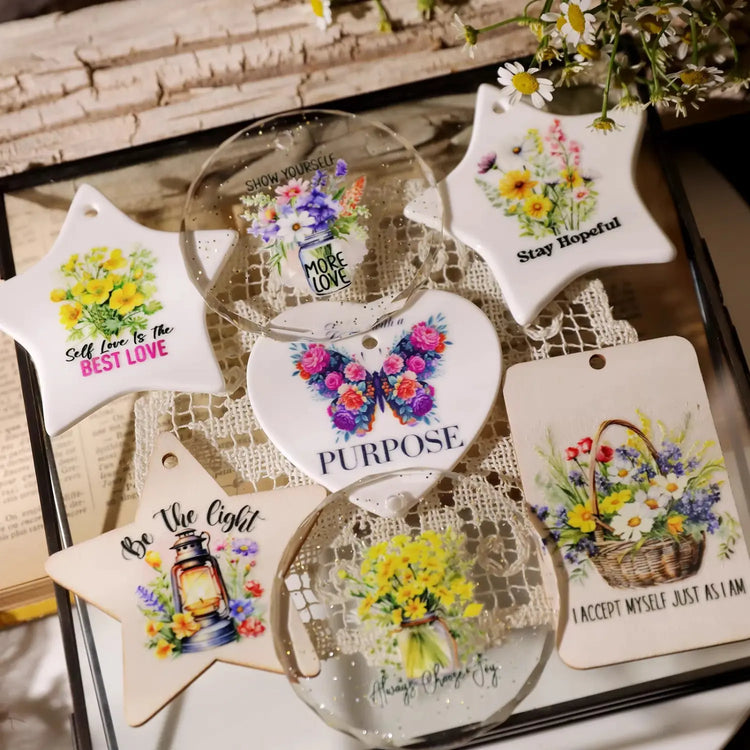 Vintage Butterfly Waterproof Transfer Stickers | Crystal Clear Cup Decals